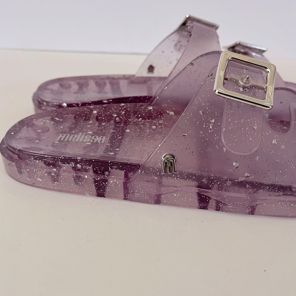 Melissa Jelly Glitter Sandals In Lilac Purple Size 6 - Picture 5 of 8